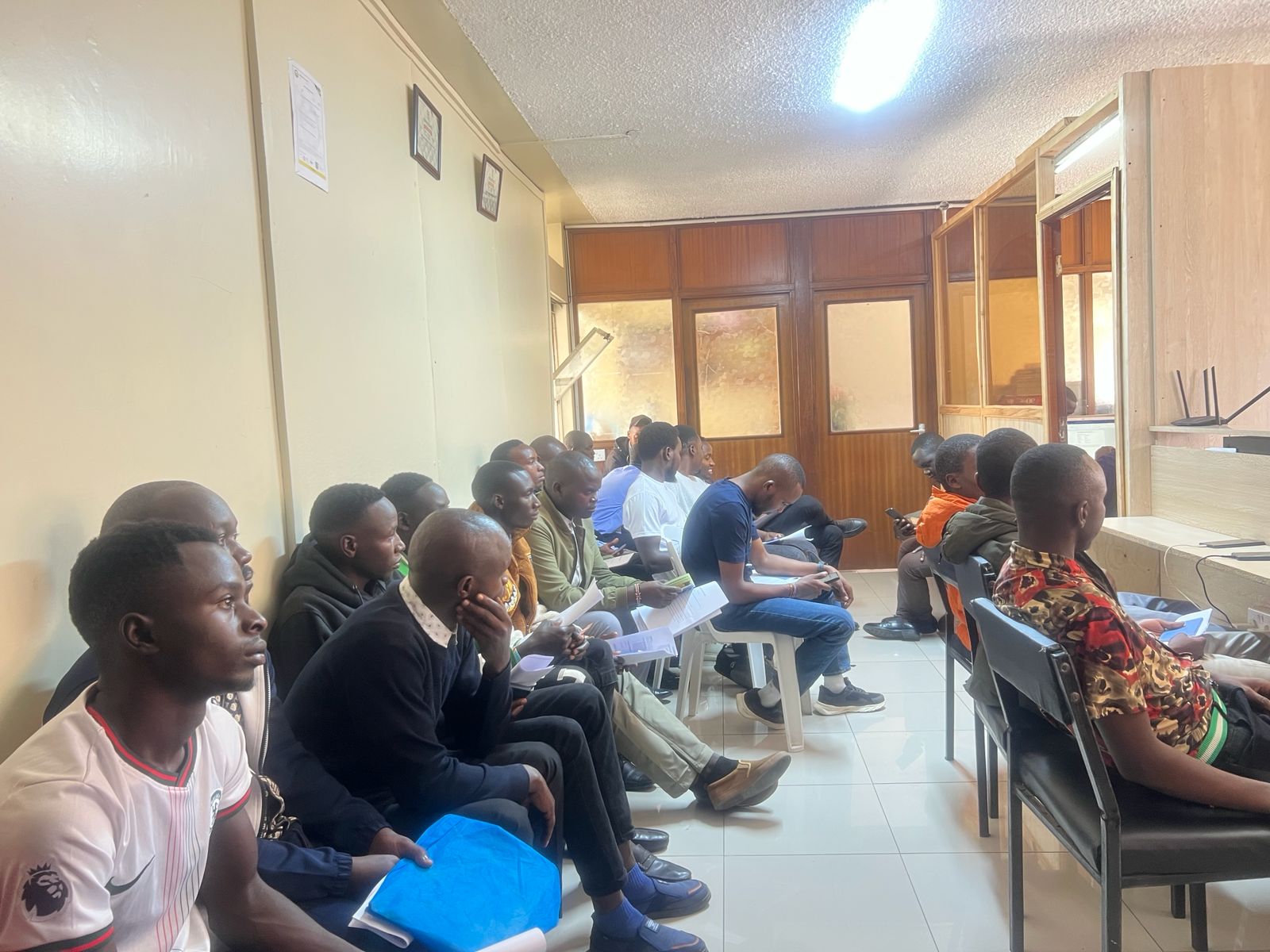 Panel interview in progress