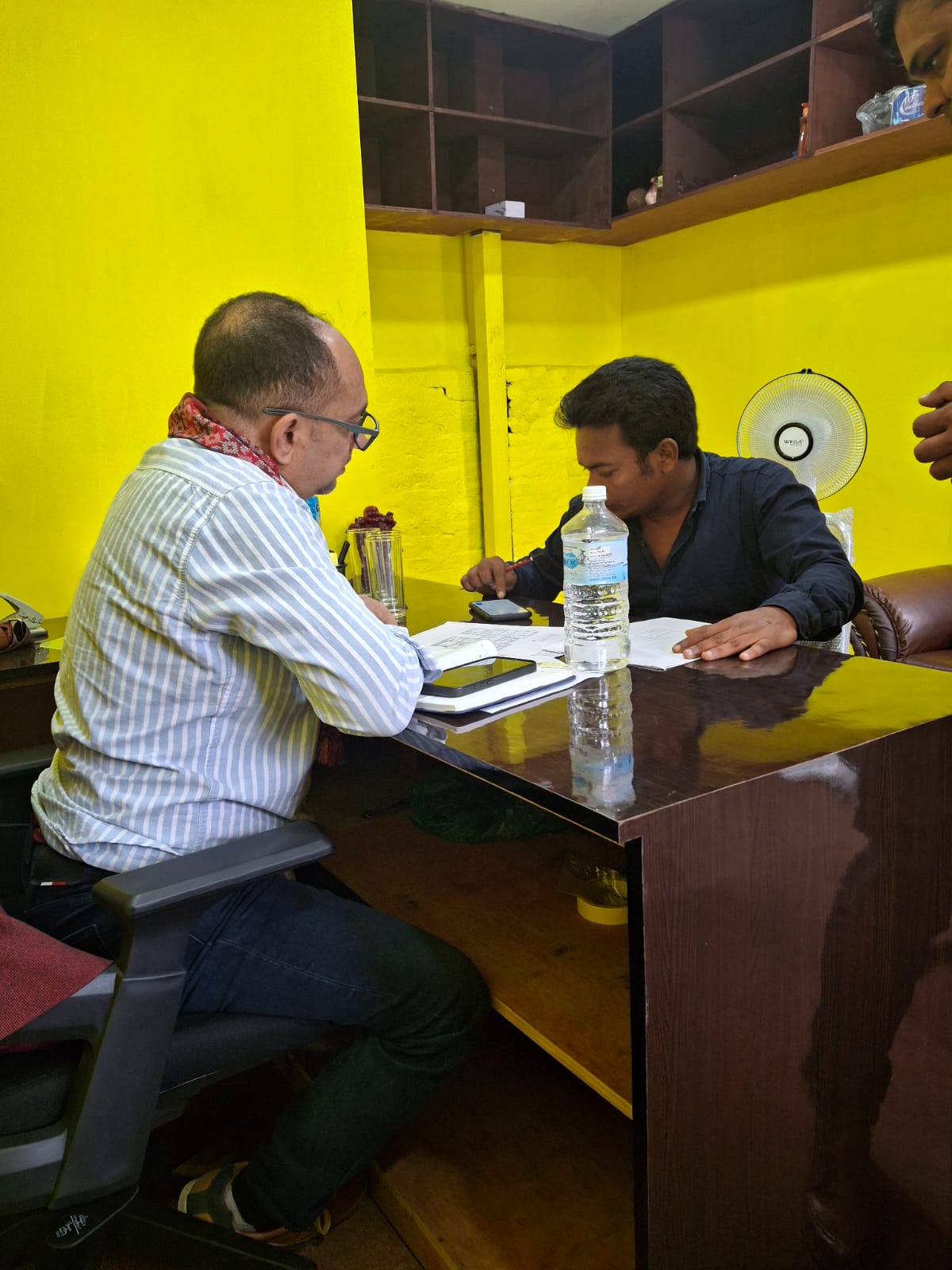 Candidate interview session