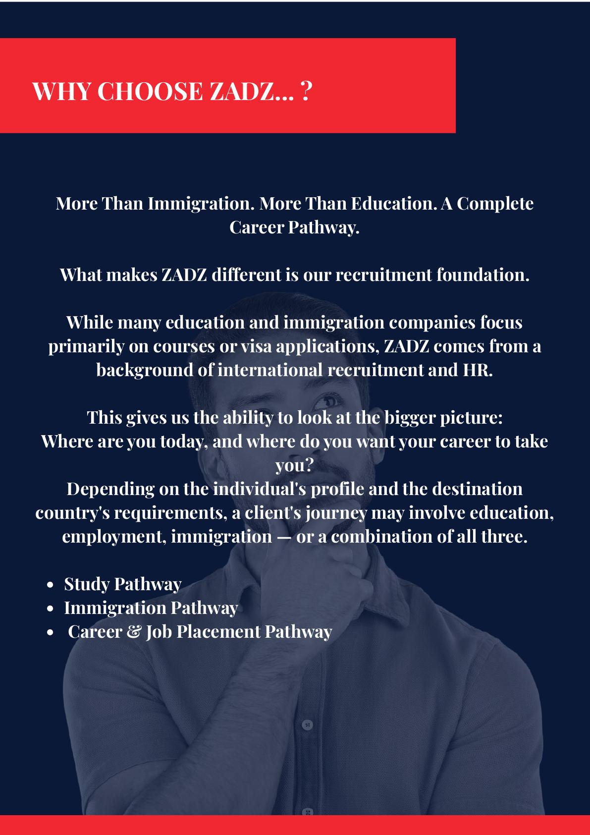 ZADZ International immigration consultancy profile, page 12 of 15